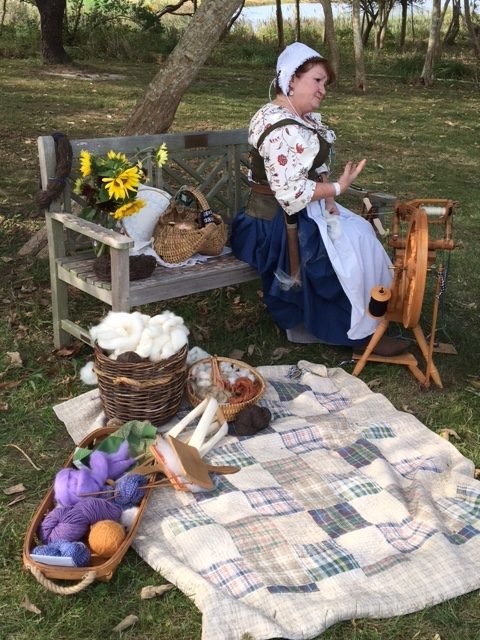 woman having a picnic
